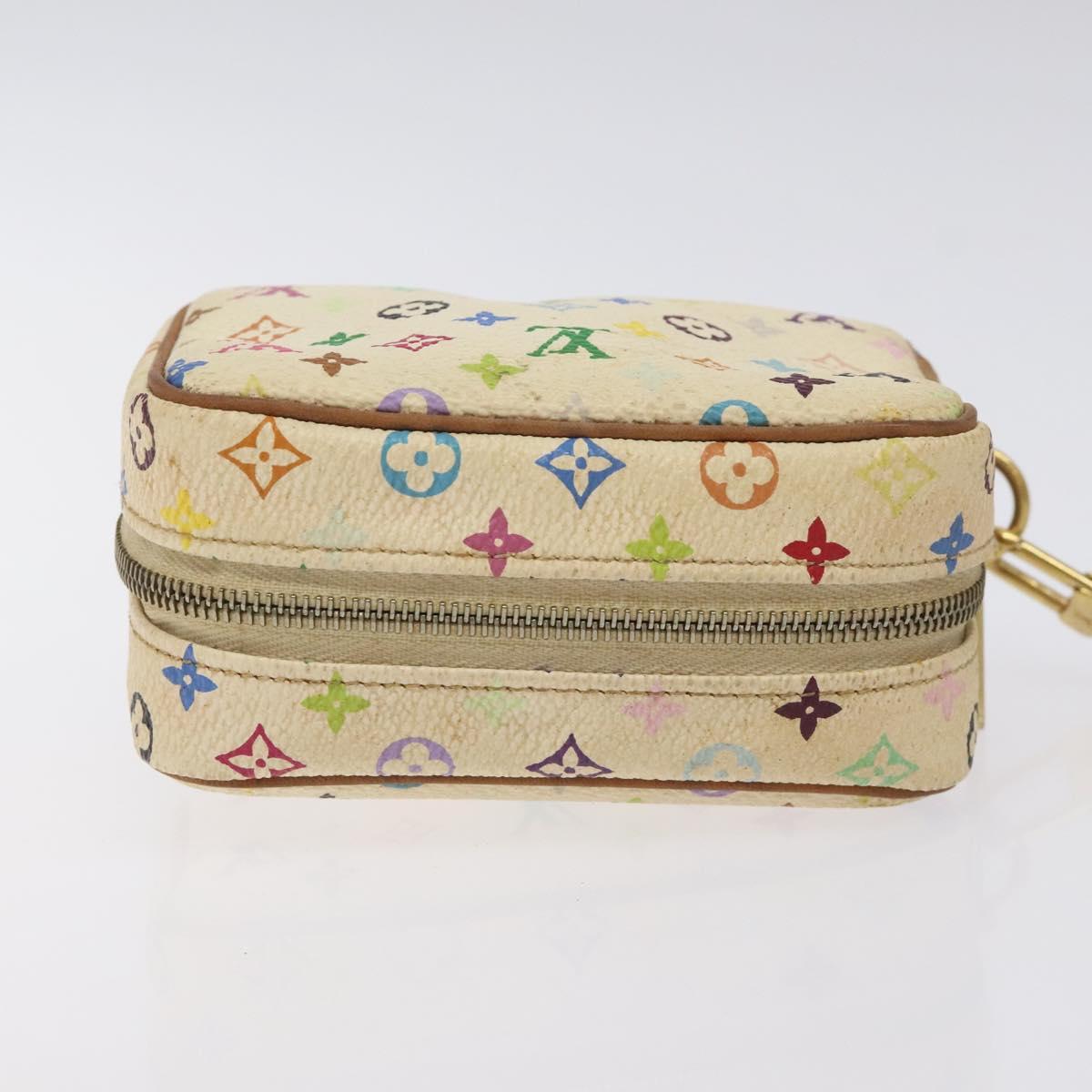 LOUIS VUITTON Monogram Multicolor Trousse Wapity White M58033 LV Auth 127417