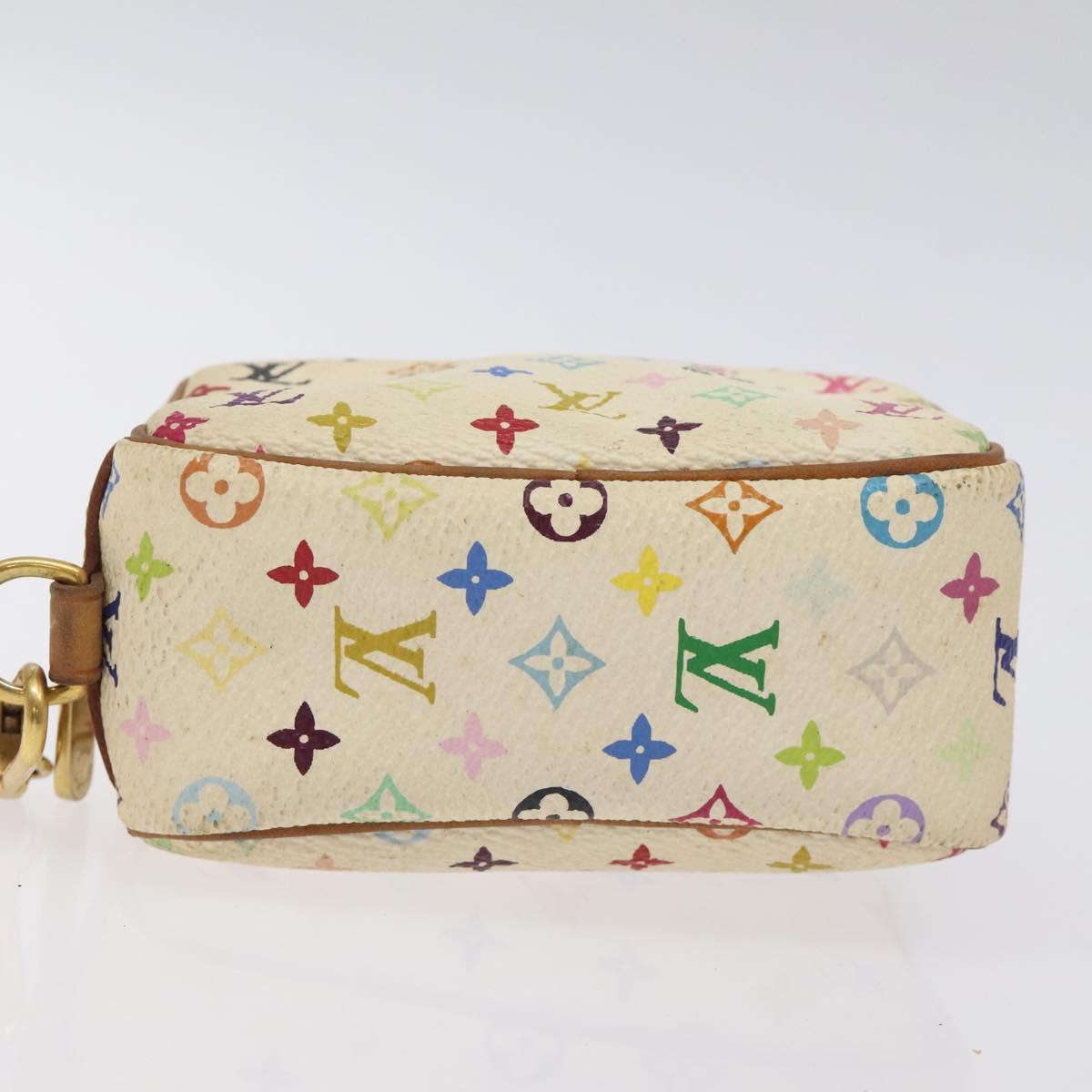 LOUIS VUITTON Monogram Multicolor Trousse Wapity White M58033 LV Auth 127417