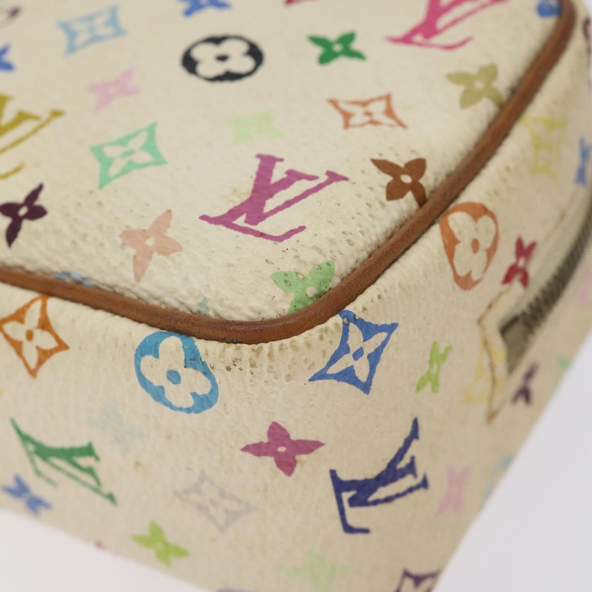 LOUIS VUITTON Monogram Multicolor Trousse Wapity White M58033 LV Auth 127417