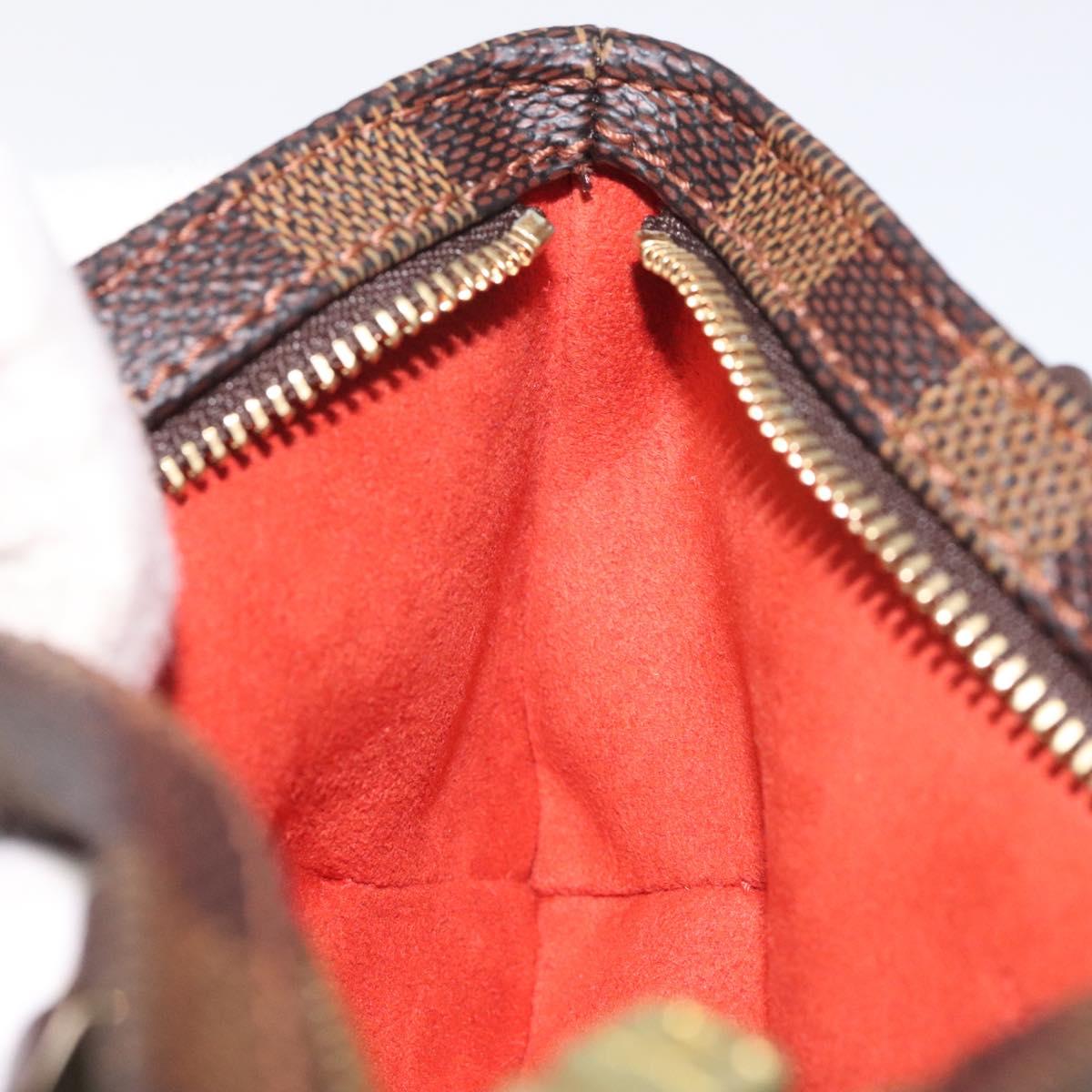 LOUIS VUITTON Damier Ebene Manosque GM Accessory Pouch N51120 LV Auth 127420