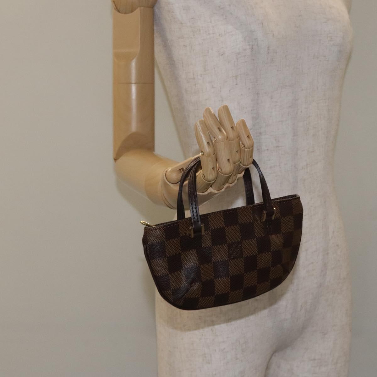 LOUIS VUITTON Damier Ebene Manosque GM Accessory Pouch N51120 LV Auth 127420