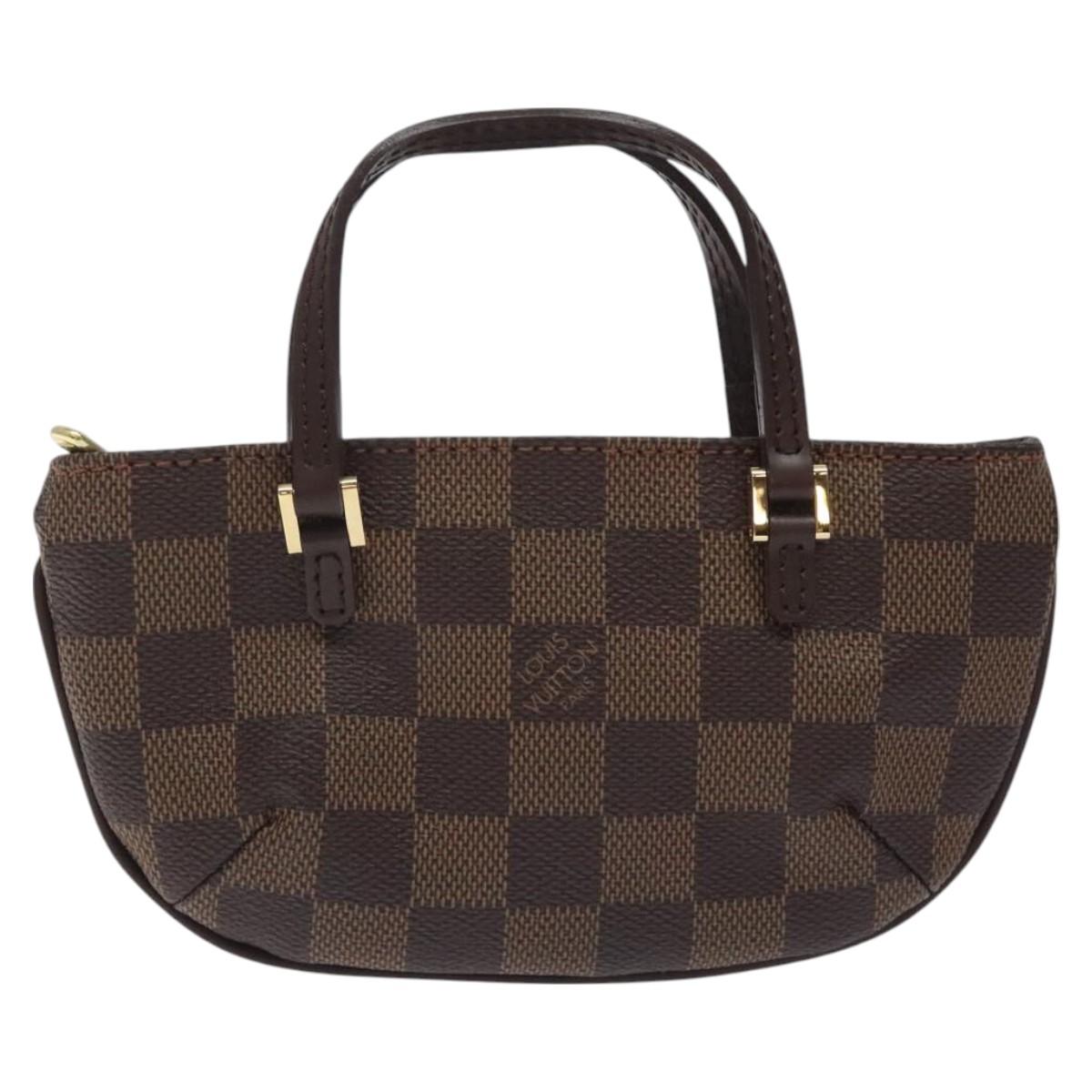 LOUIS VUITTON Damier Ebene Manosque GM Accessory Pouch N51120 LV Auth 127420