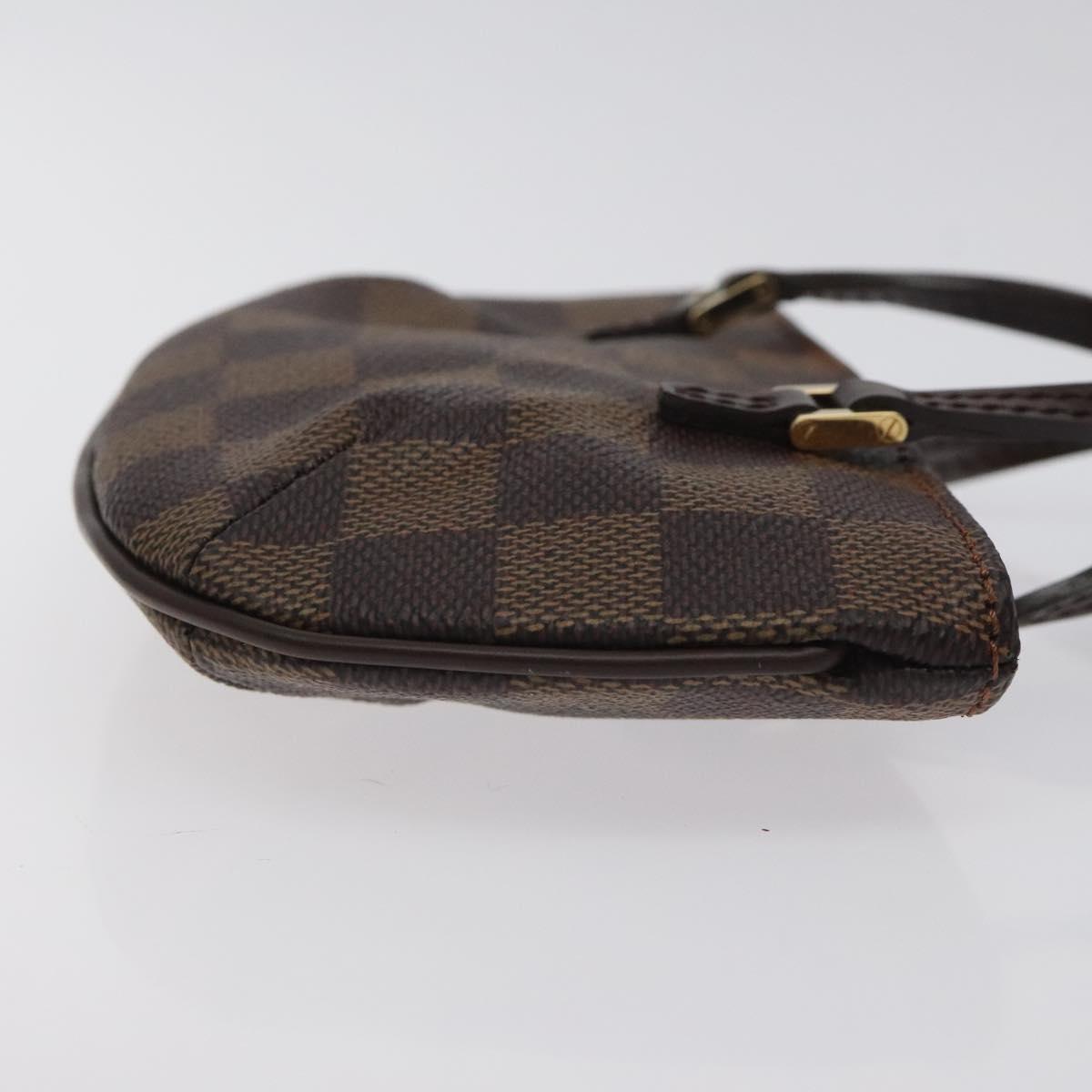 LOUIS VUITTON Damier Ebene Manosque GM Accessory Pouch N51120 LV Auth 127420