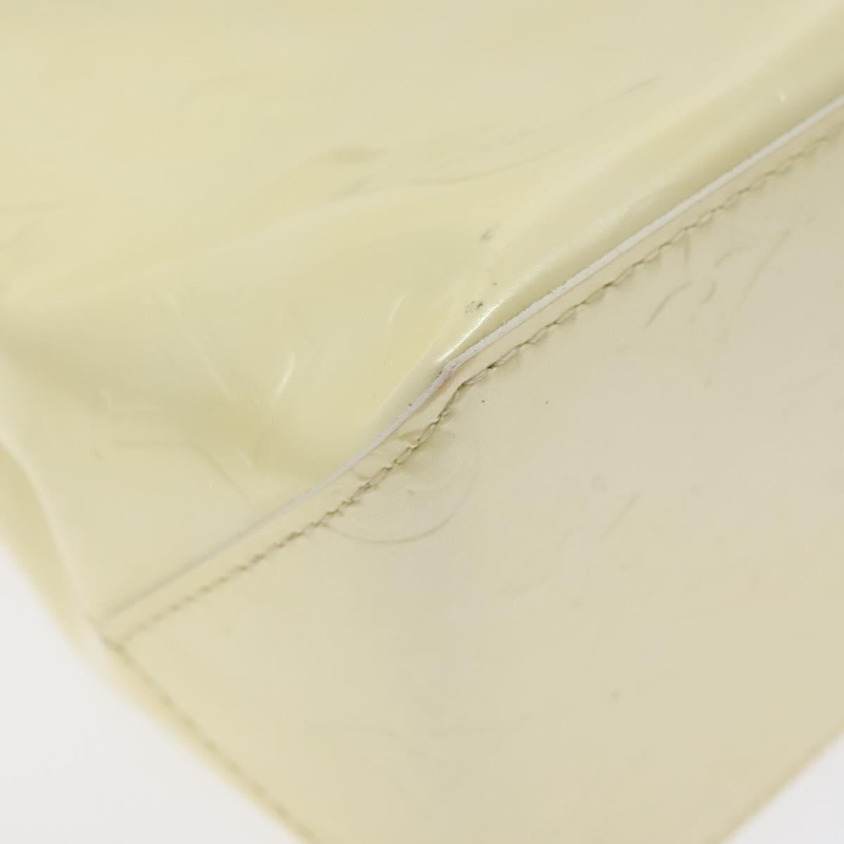 LOUIS VUITTON Monogram Vernis Reade PM Hand Bag Perle M91336 LV Auth 127438