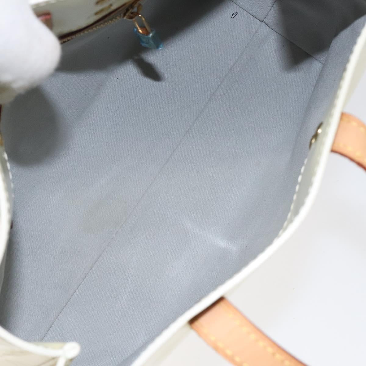 LOUIS VUITTON Monogram Vernis Reade PM Hand Bag Perle M91336 LV Auth 127438