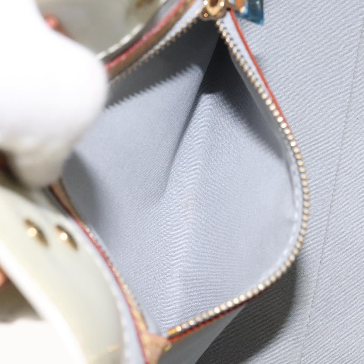 LOUIS VUITTON Monogram Vernis Reade PM Hand Bag Perle M91336 LV Auth 127438