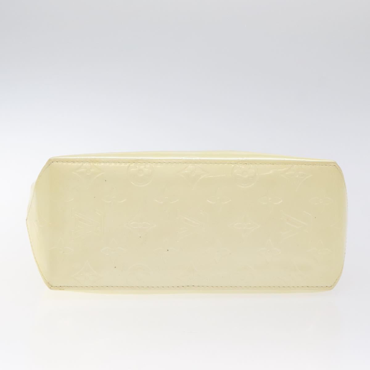 LOUIS VUITTON Monogram Vernis Reade PM Hand Bag Perle M91336 LV Auth 127438