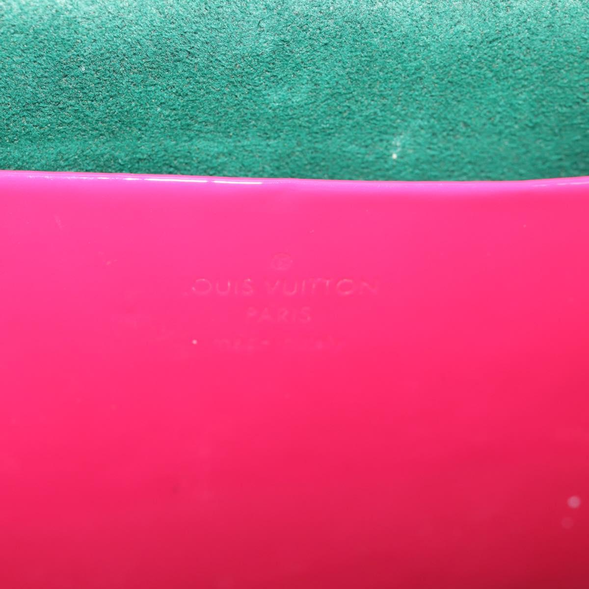 LOUIS VUITTON Vernis Winewood PM Shoulder Bag Rose Pop M90443 LV Auth 127441SAM