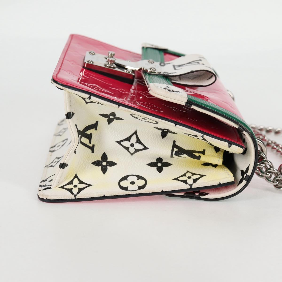 LOUIS VUITTON Vernis Winewood PM Shoulder Bag Rose Pop M90443 LV Auth 127441M