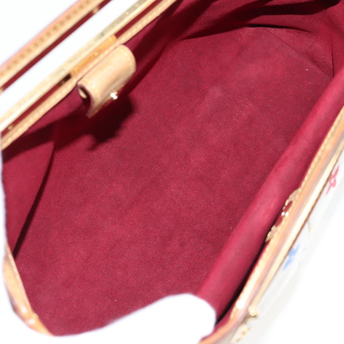 LOUIS VUITTON Monogram Multicolor Judy MM Bag 2Way White M40255 LV Auth 127443