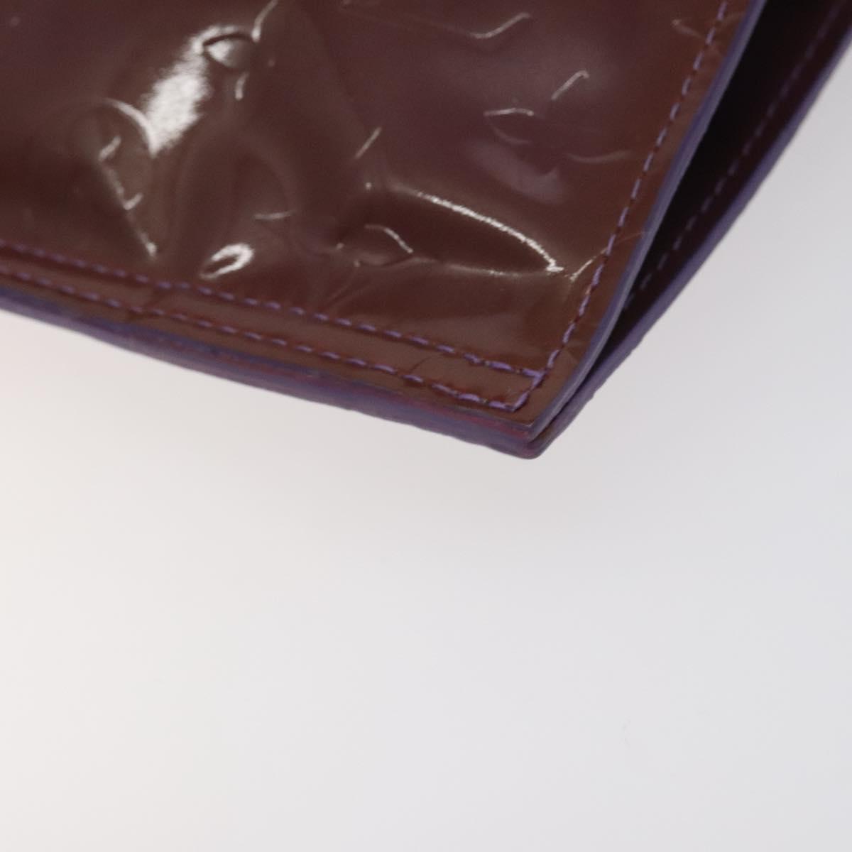 LOUIS VUITTON Monogram Vernis Stanton Tote Bag Purple Viole M91079 Auth 127464