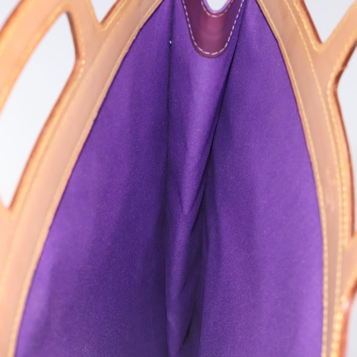 LOUIS VUITTON Monogram Vernis Stanton Tote Bag Purple Viole M91079 Auth 127464