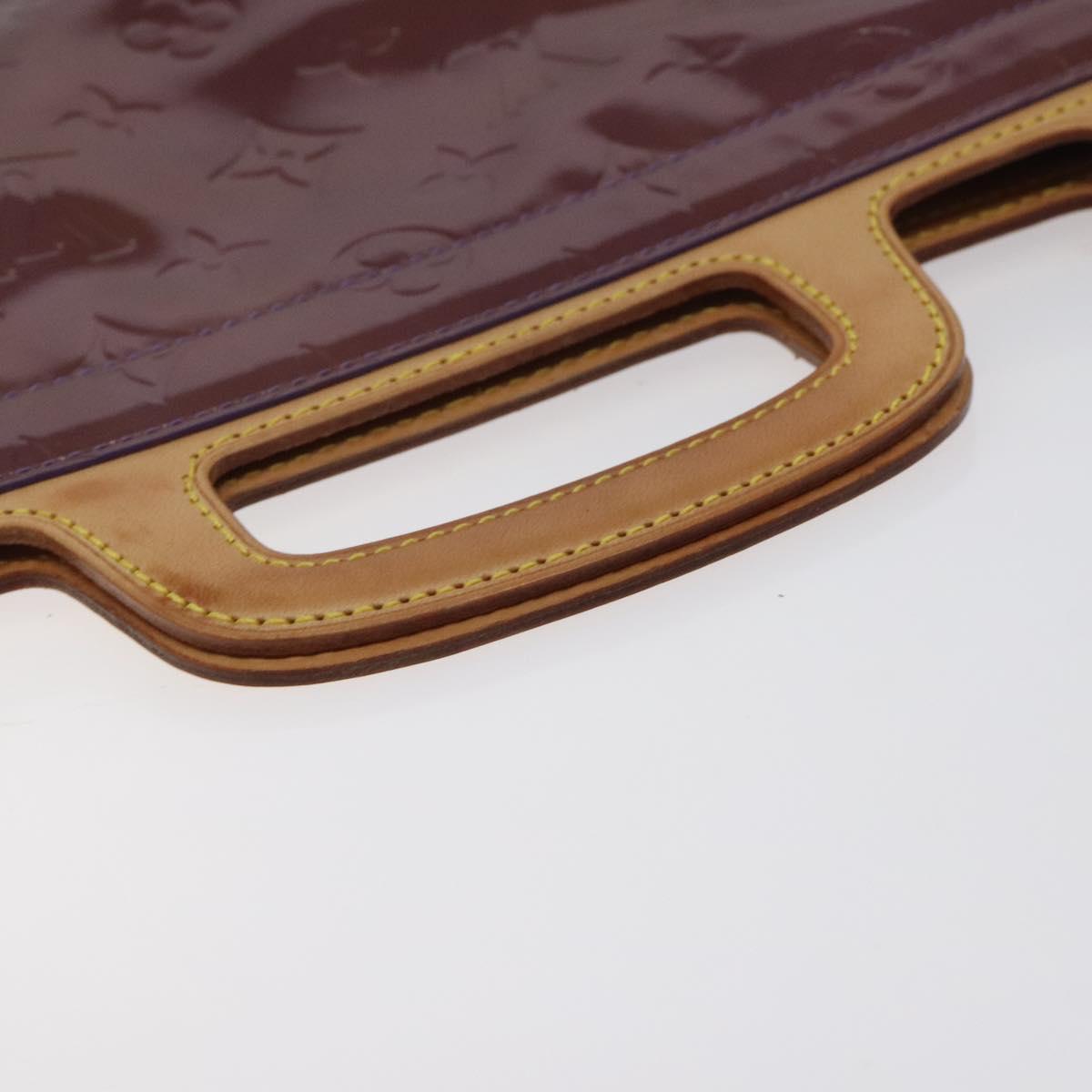 LOUIS VUITTON Monogram Vernis Stanton Tote Bag Purple Viole M91079 Auth 127464