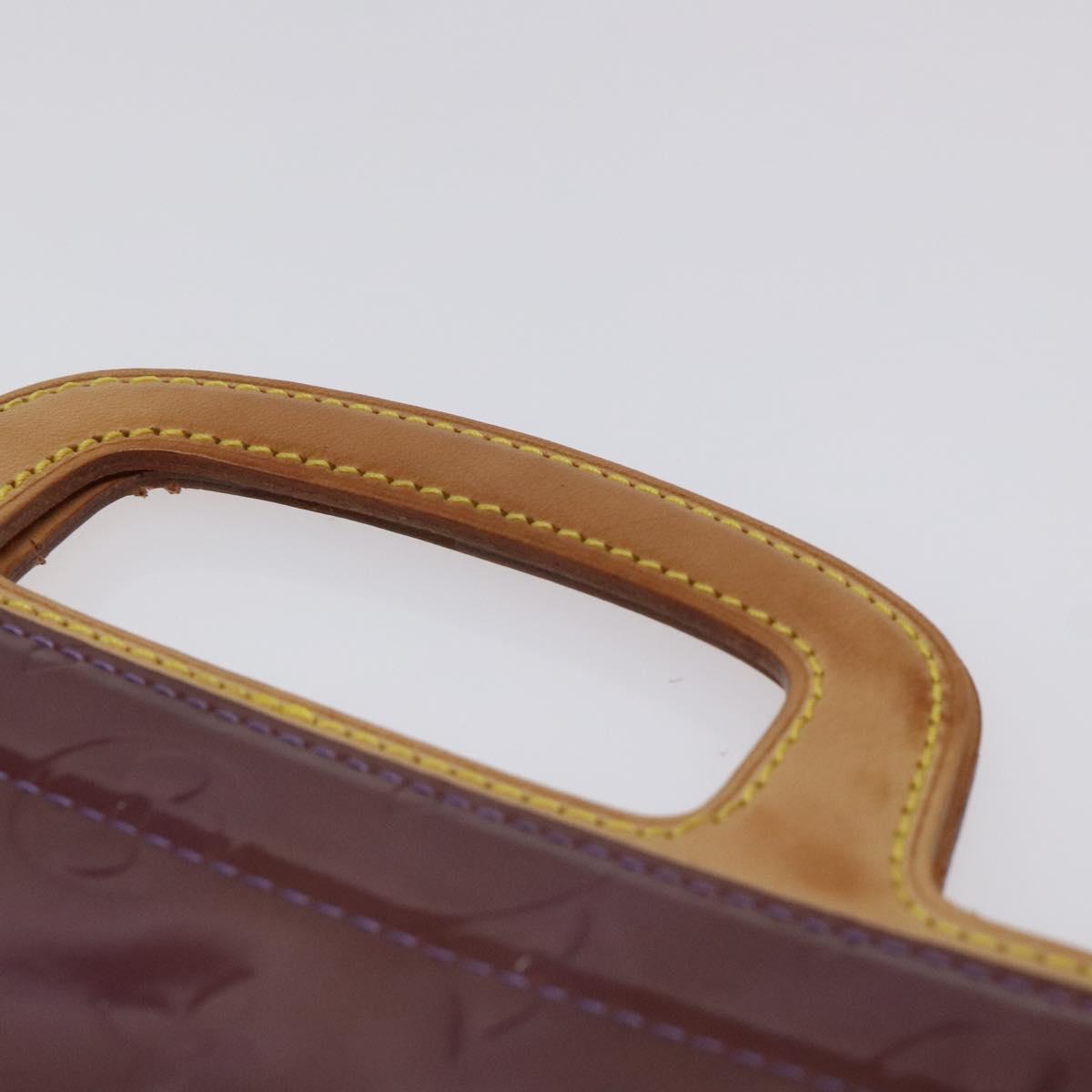 LOUIS VUITTON Monogram Vernis Stanton Tote Bag Purple Viole M91079 Auth 127464