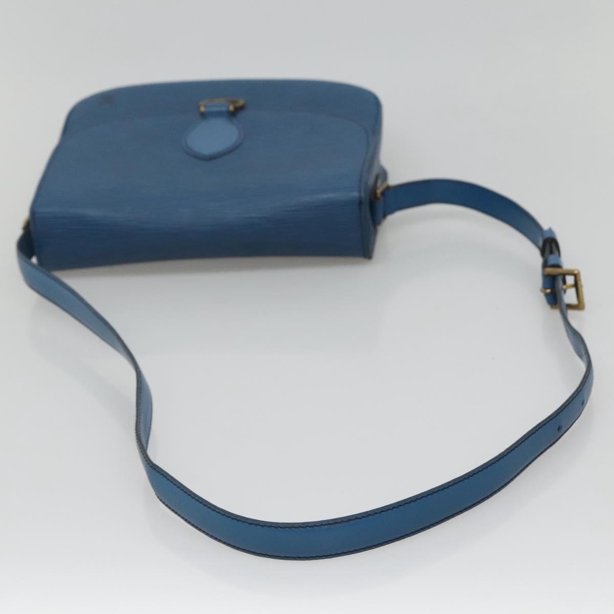 LOUIS VUITTON Epi Saint Cloud GM Shoulder Bag Toledo Blue M52195 LV Auth 127467