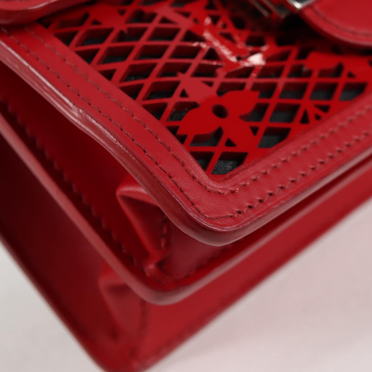 LOUIS VUITTON Monogram Lace Dauphine Mini Shoulder Bag Red M20359 Auth 127494SM