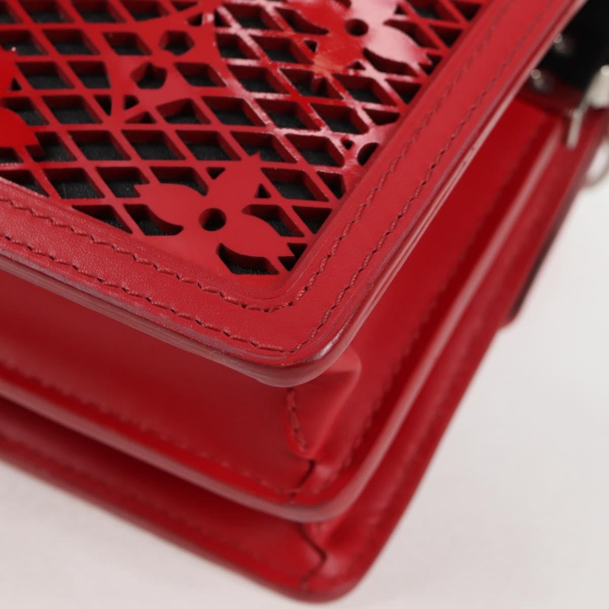 LOUIS VUITTON Monogram Lace Dauphine Mini Shoulder Bag Red M20359 Auth 127494M