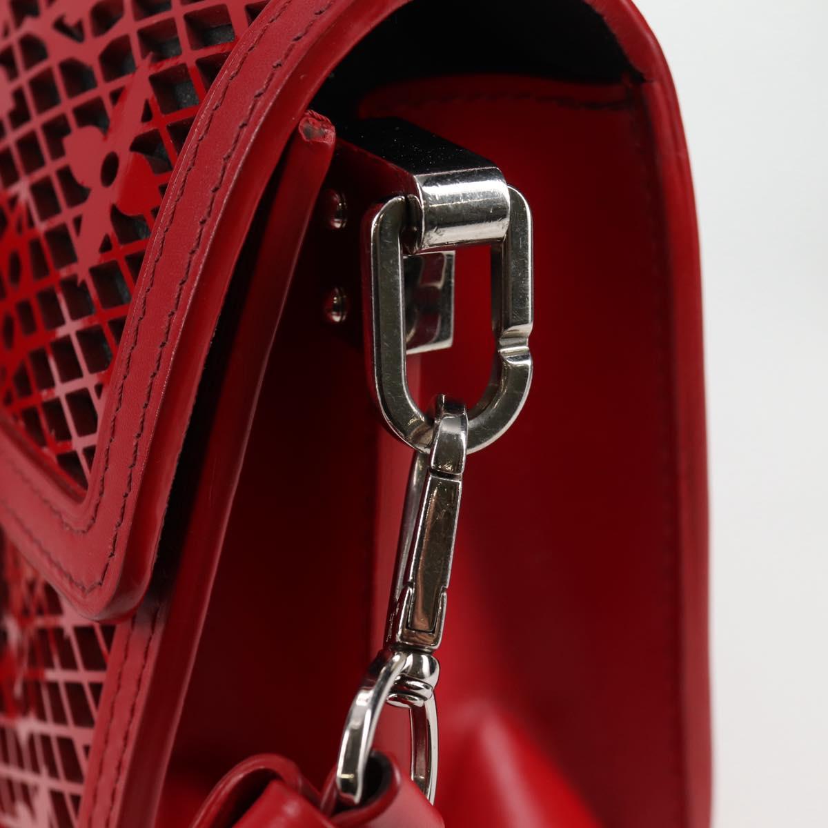 LOUIS VUITTON Monogram Lace Dauphine Mini Shoulder Bag Red M20359 Auth 127494M