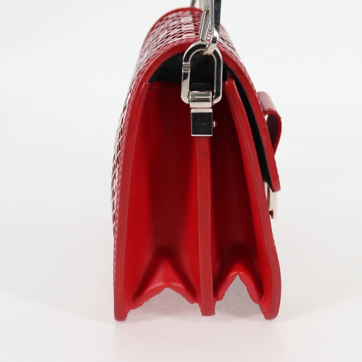 LOUIS VUITTON Monogram Lace Dauphine Mini Shoulder Bag Red M20359 Auth 127494M