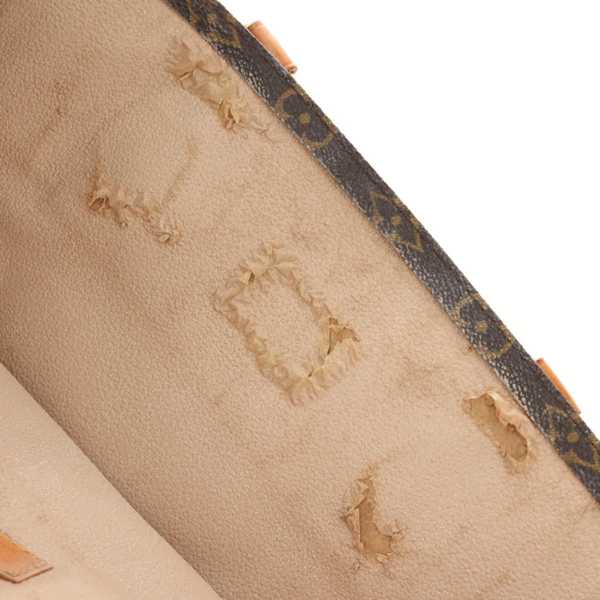 LOUIS VUITTON Monogram Sac Plat Hand Bag M51140 LV Auth 127515