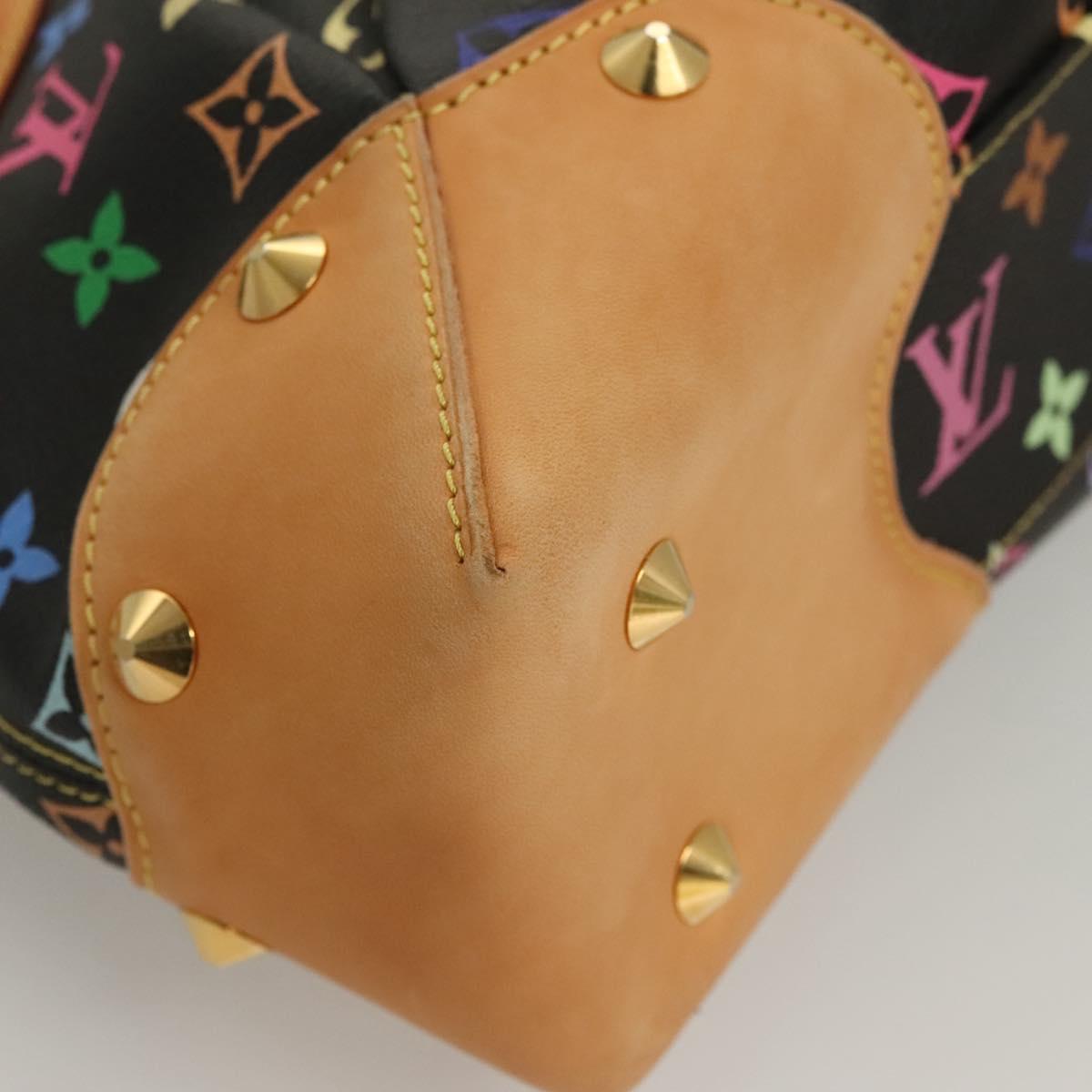 LOUIS VUITTON Monogram Multicolor Judy MM Bag 2Way Black M40256 LV Auth 127563V