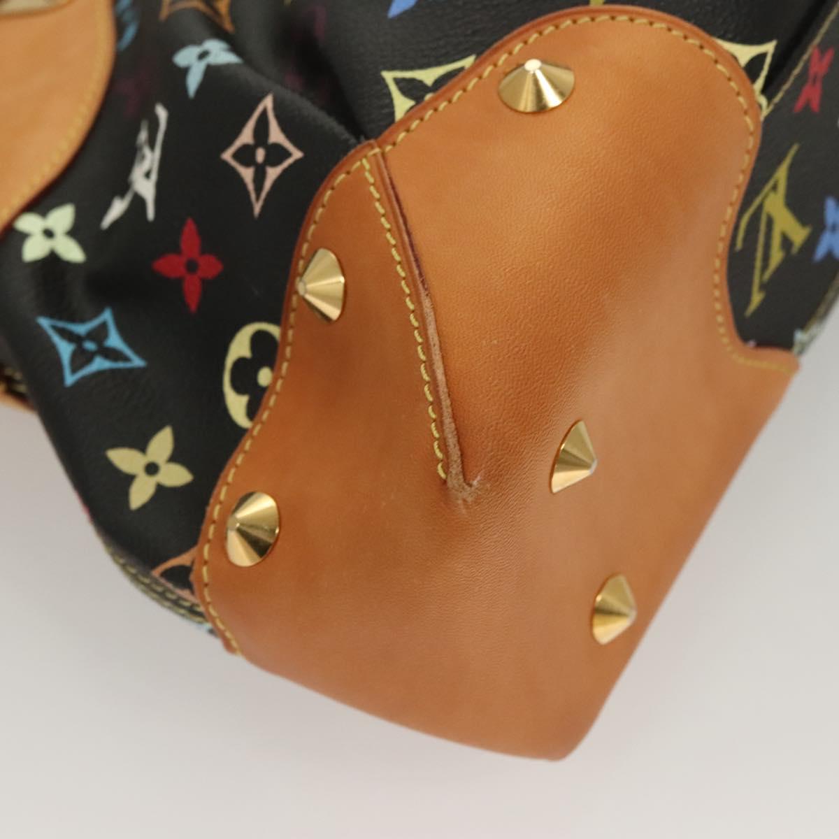 LOUIS VUITTON Monogram Multicolor Judy MM Bag 2Way Black M40256 LV Auth 127563V