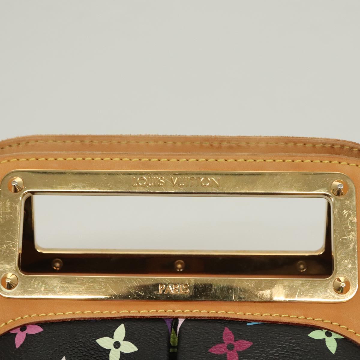 LOUIS VUITTON Monogram Multicolor Judy MM Bag 2Way Black M40256 LV Auth 127563V