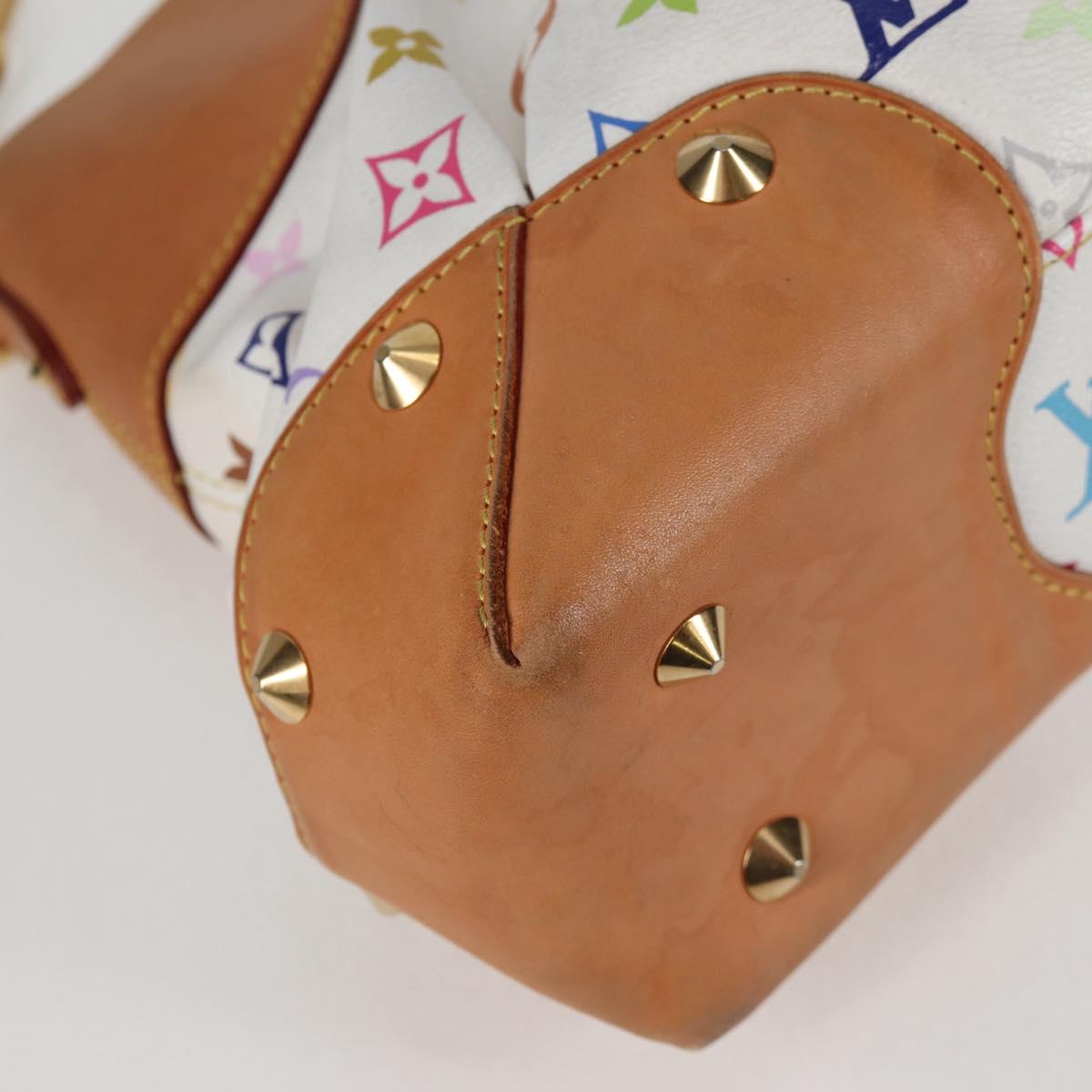 LOUIS VUITTON Monogram Multicolor Judy MM Bag 2Way White M40255 LV Auth 127584V