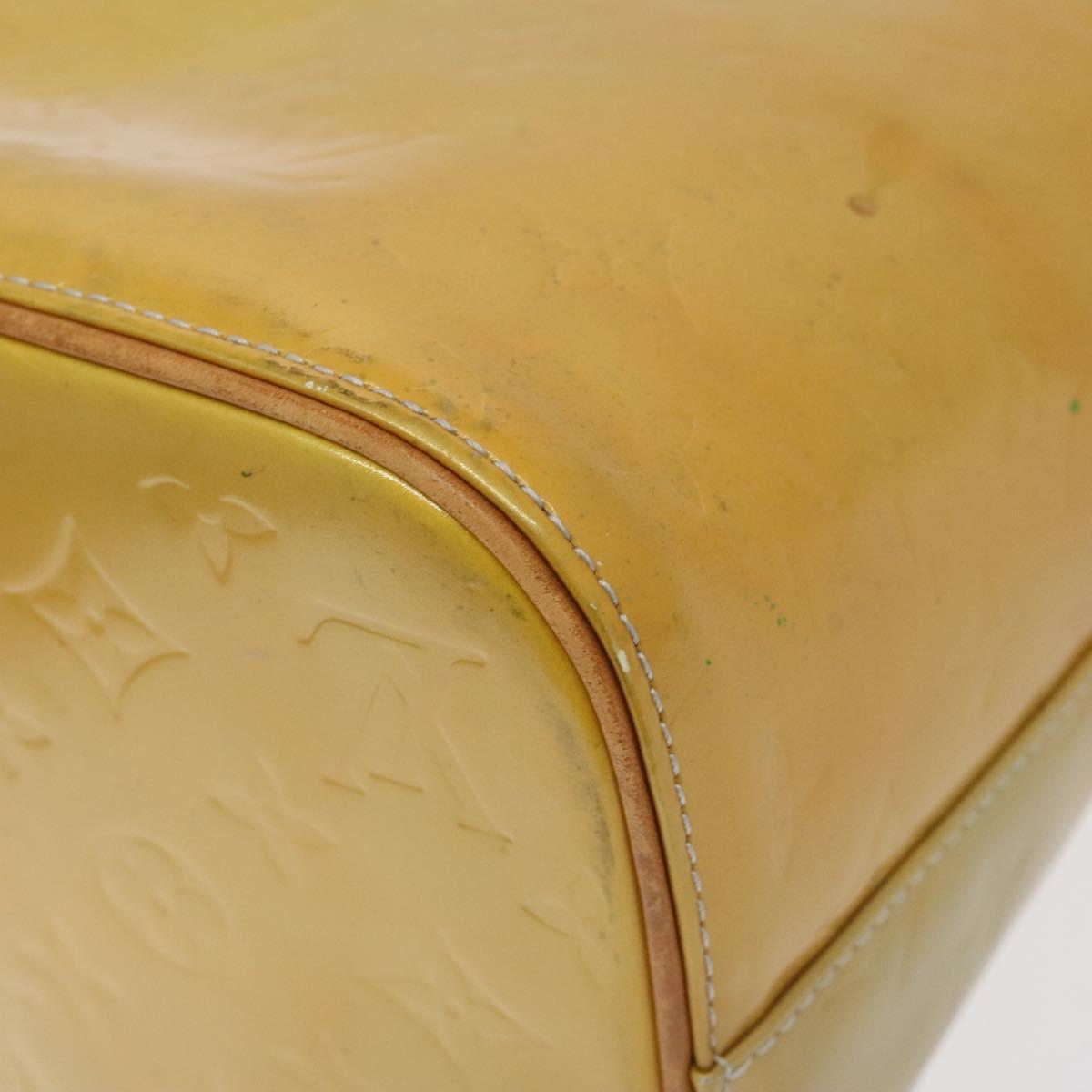 LOUIS VUITTON Monogram Vernis Houston Hand Bag Gris M91053 LV Auth 127603