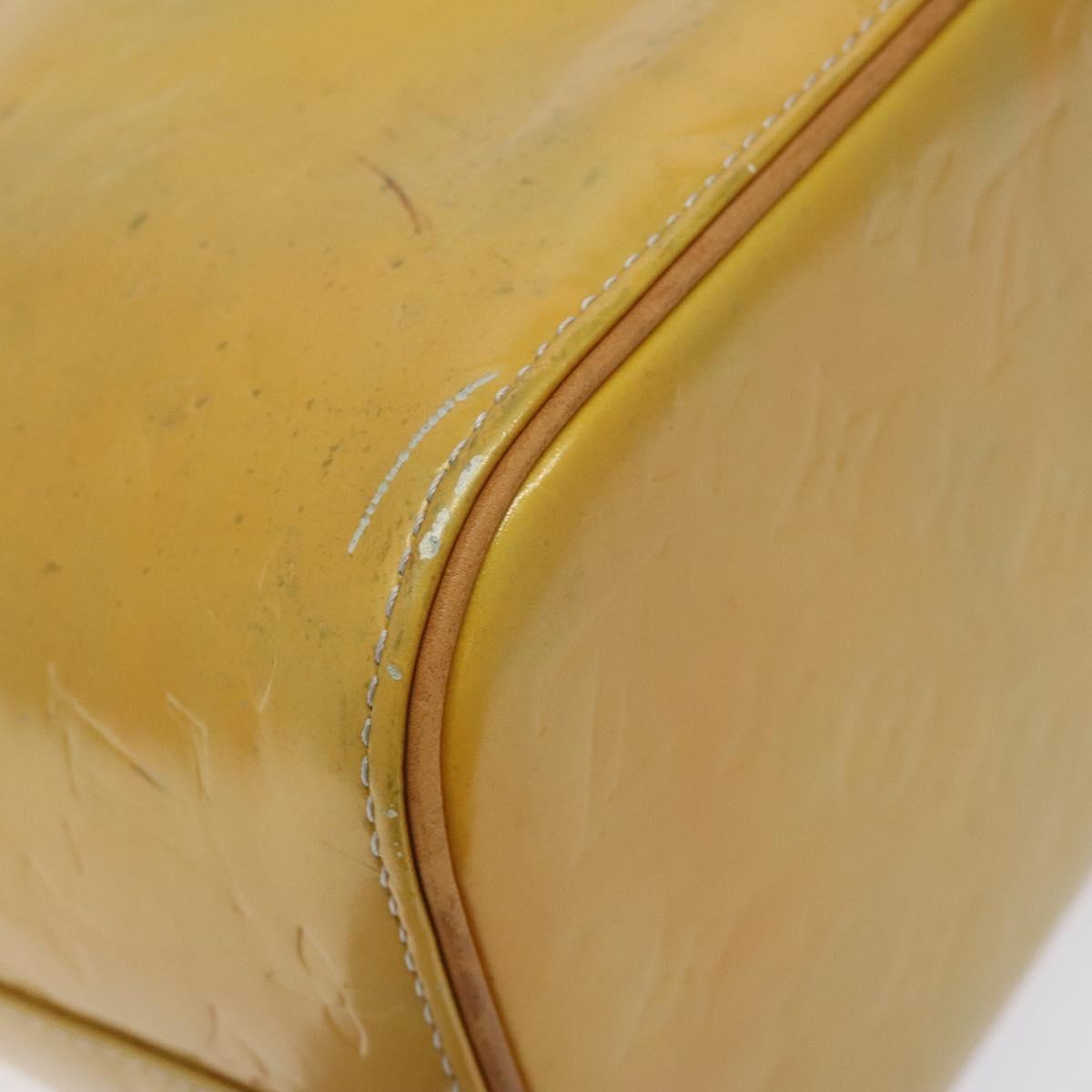 LOUIS VUITTON Monogram Vernis Houston Hand Bag Gris M91053 LV Auth 127603