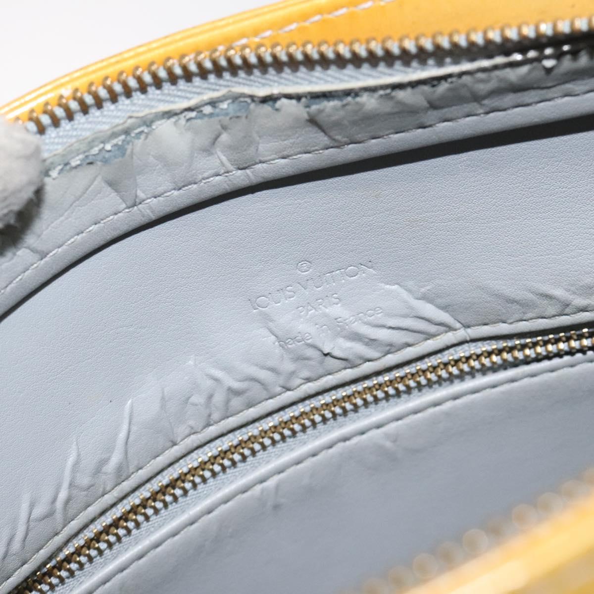 LOUIS VUITTON Monogram Vernis Houston Hand Bag Gris M91053 LV Auth 127603