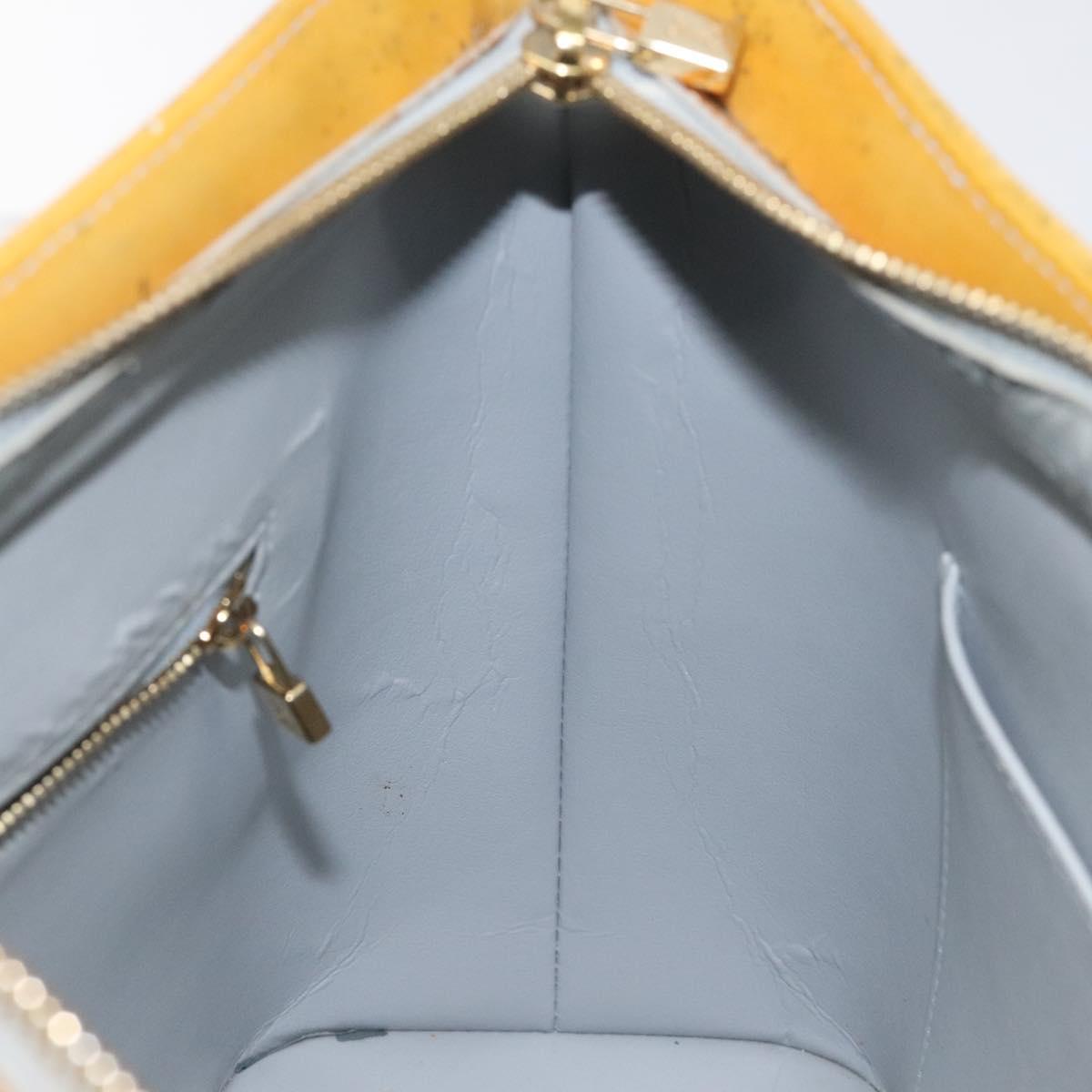 LOUIS VUITTON Monogram Vernis Houston Hand Bag Gris M91053 LV Auth 127603