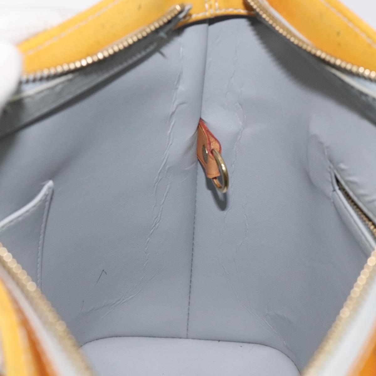 LOUIS VUITTON Monogram Vernis Houston Hand Bag Gris M91053 LV Auth 127603