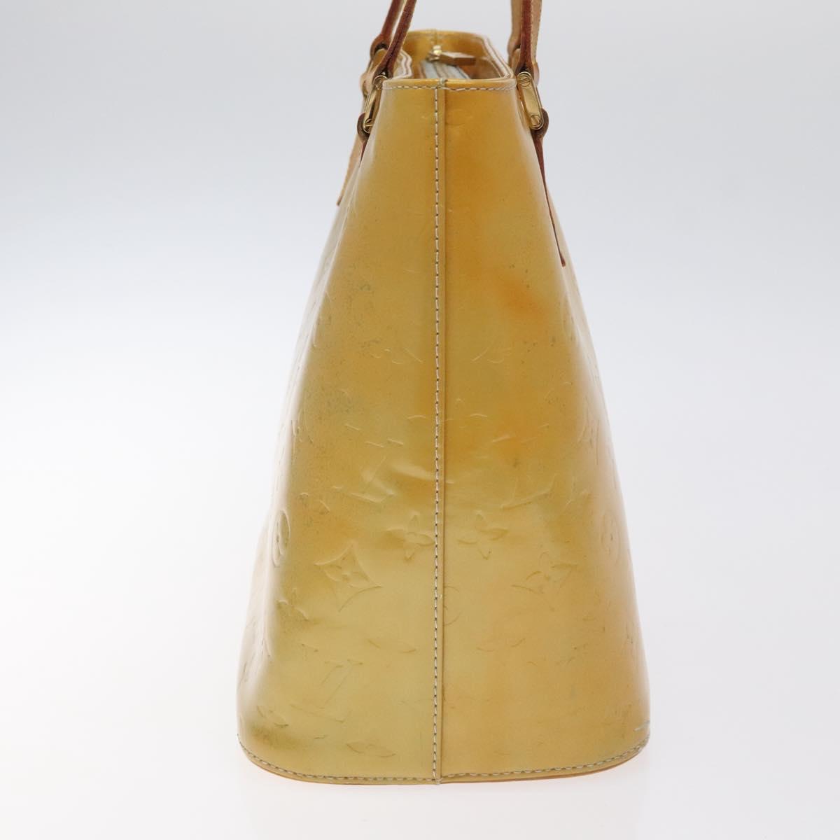 LOUIS VUITTON Monogram Vernis Houston Hand Bag Gris M91053 LV Auth 127603