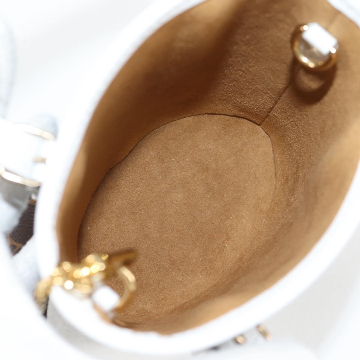 LOUIS VUITTON Monogram Nano Bucket Shoulder Bag M81489 LV Auth 127605SM