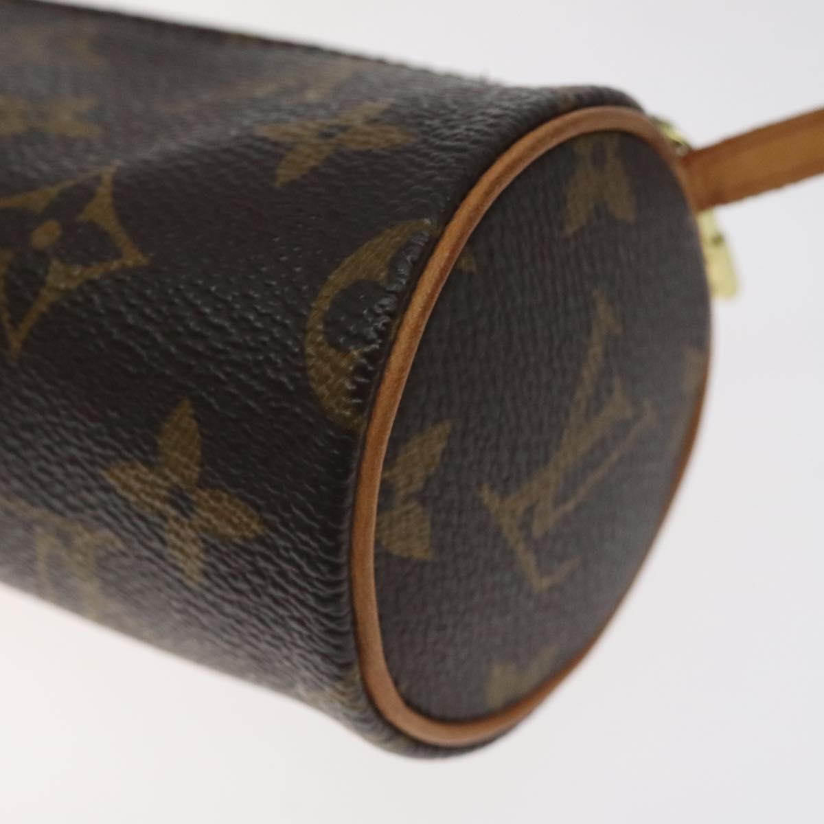 LOUIS VUITTON Monogram Papillon Pouch LV Auth 127629