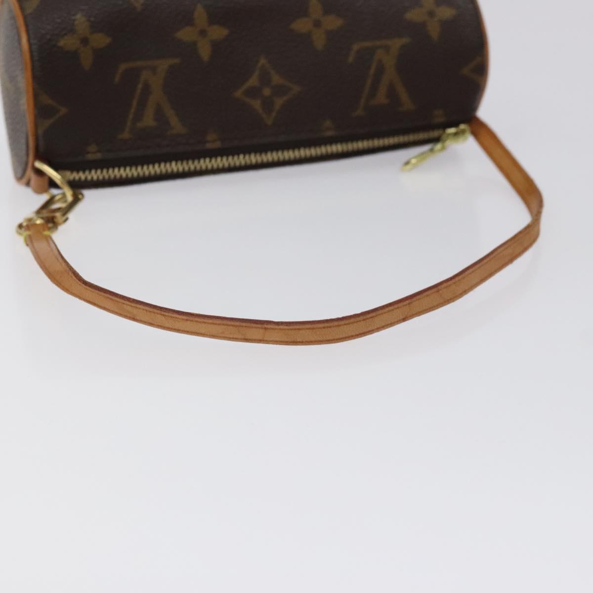 LOUIS VUITTON Monogram Papillon Pouch LV Auth 127629