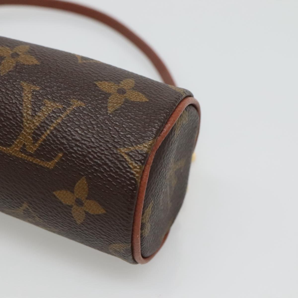 LOUIS VUITTON Monogram Papillon Pouch LV Auth 127630