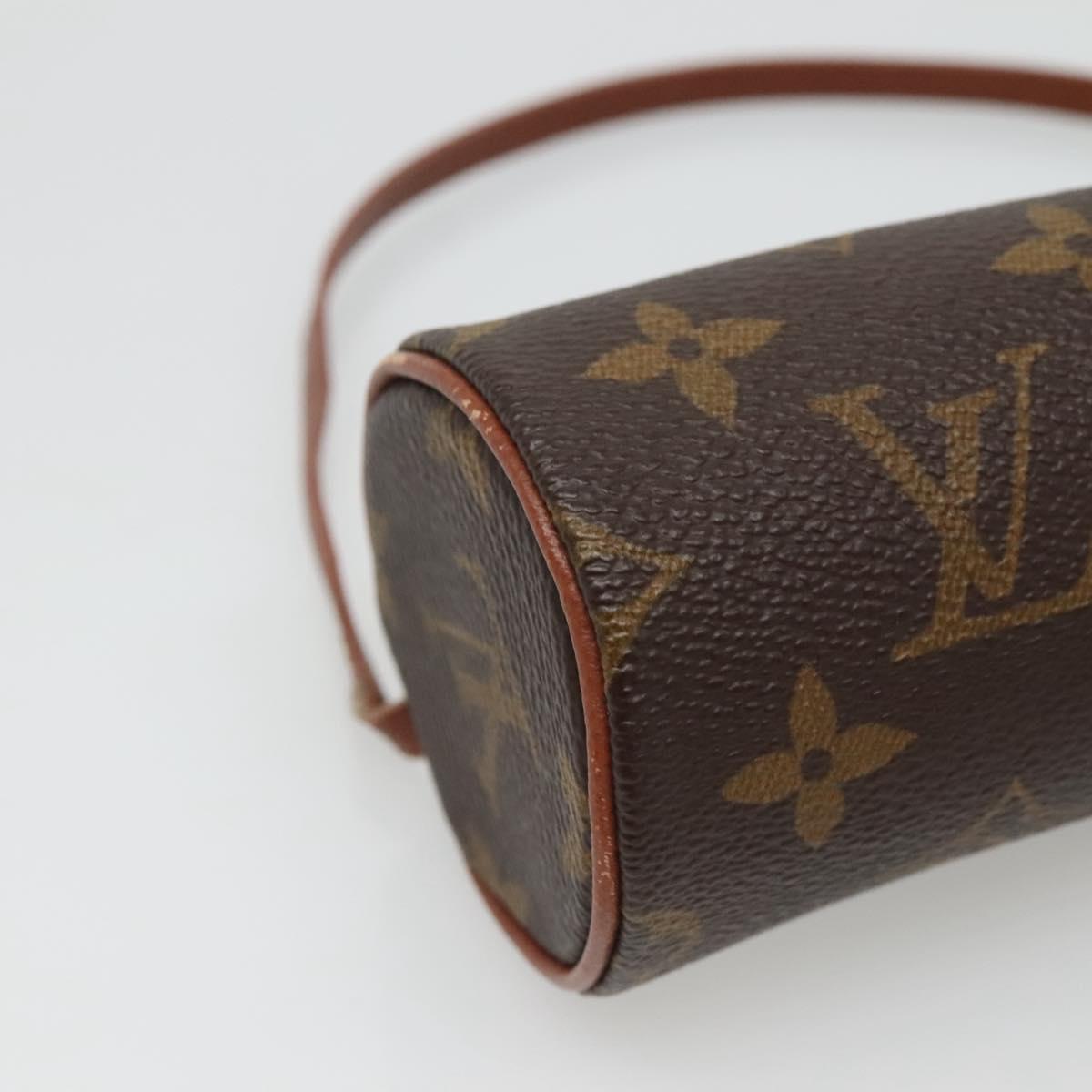 LOUIS VUITTON Monogram Papillon Pouch LV Auth 127630