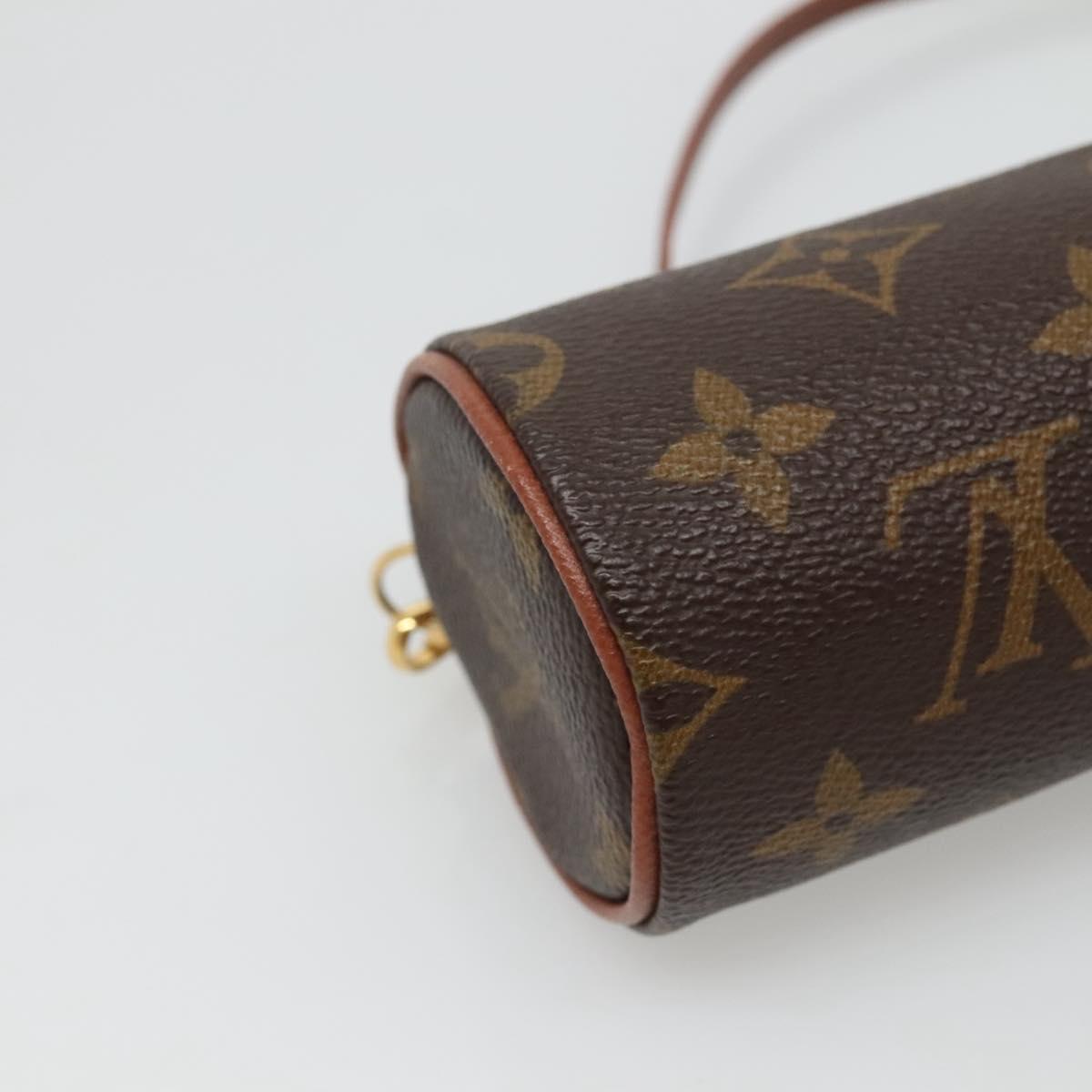 LOUIS VUITTON Monogram Papillon Pouch LV Auth 127630