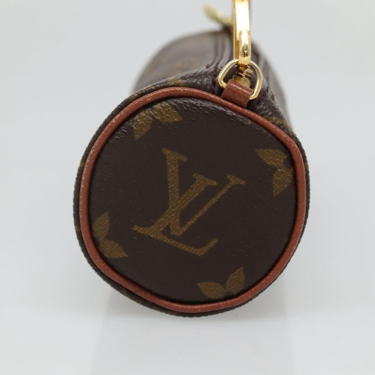 LOUIS VUITTON Monogram Papillon Pouch LV Auth 127630