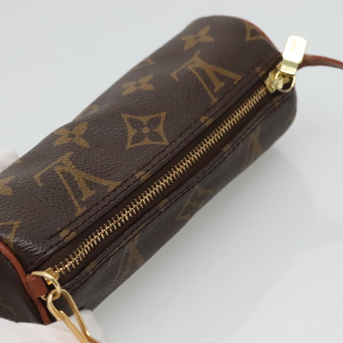 LOUIS VUITTON Monogram Papillon Pouch LV Auth 127630