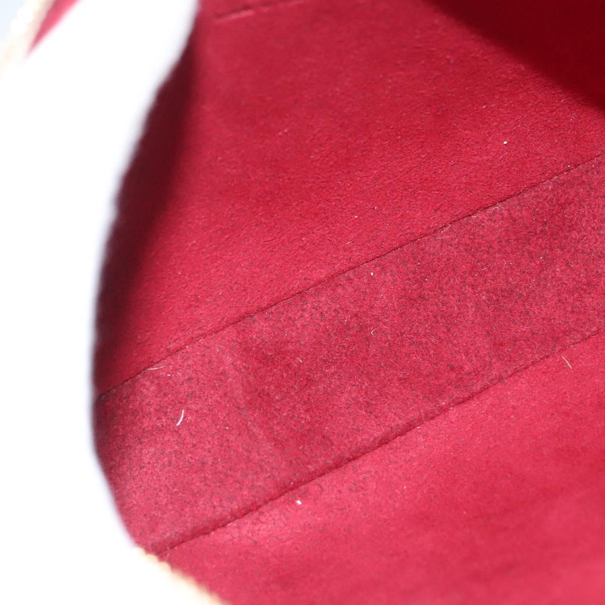 LOUIS VUITTON Multicolor Pochette Accessoires Pouch White M92649 LV Auth 127635V