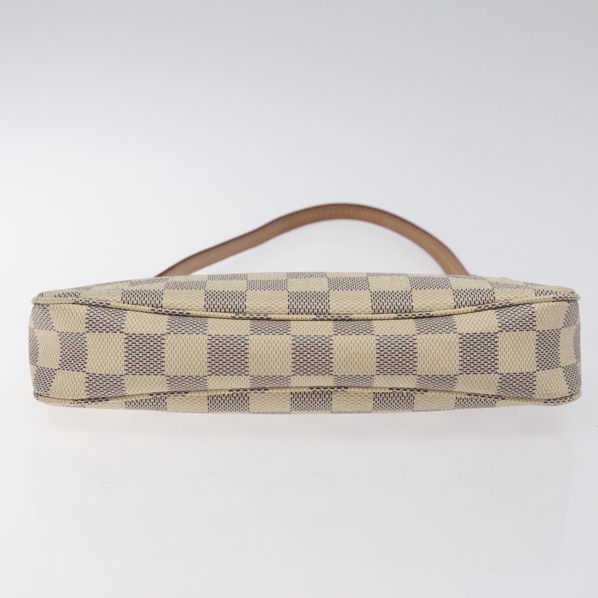 LOUIS VUITTON Damier Azur Pochette Accessoires Pouch N51986 LV Auth 127641