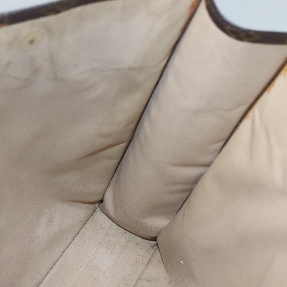 LOUIS VUITTON Monogram Sac Plat Hand Bag M51140 LV Auth 127666