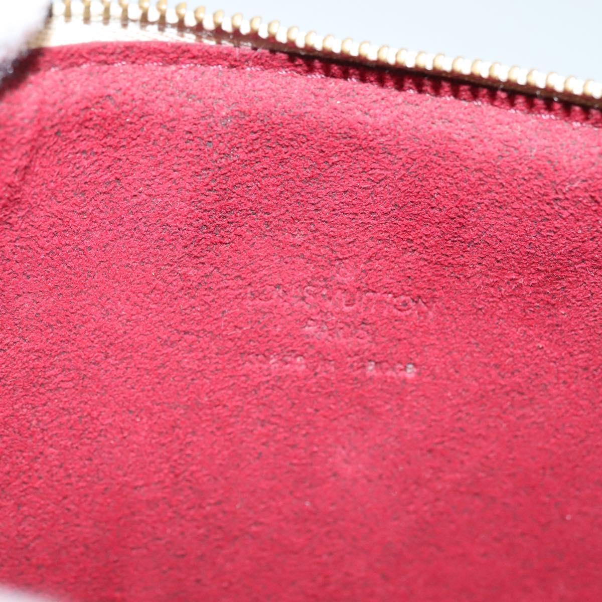 LOUIS VUITTON Multicolor Pochette Accessoires Pouch White M92649 LV Auth 127669V