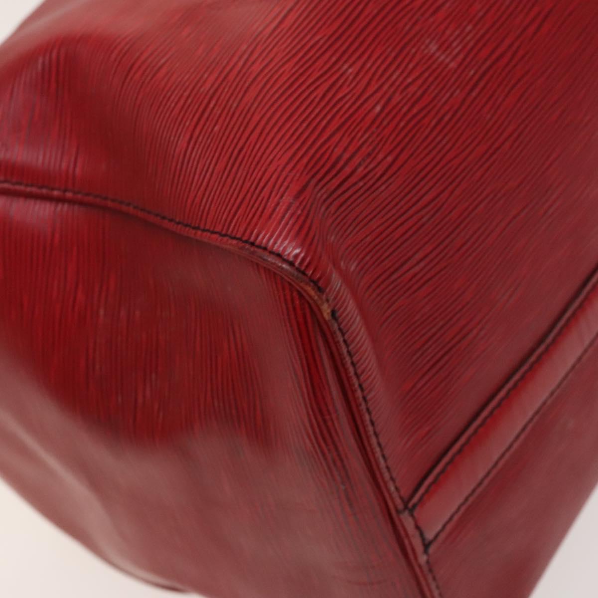 LOUIS VUITTON Epi Keepall 50 Boston Bag Red M42967 LV Auth 127672