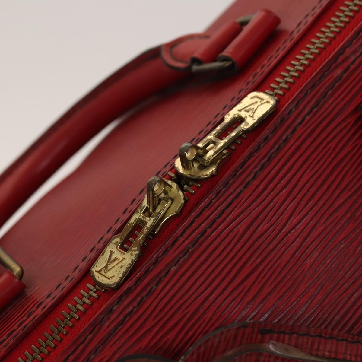 LOUIS VUITTON Epi Keepall 50 Boston Bag Red M42967 LV Auth 127672