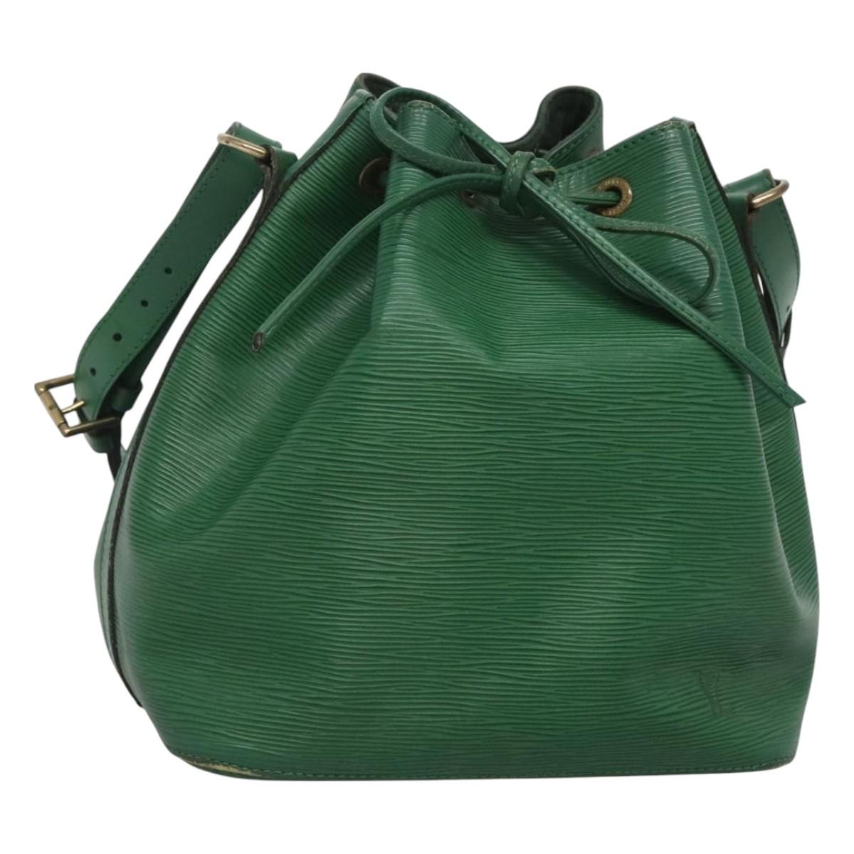 LOUIS VUITTON Epi Petit Noe Shoulder Bag Green M44104 LV Auth 127674