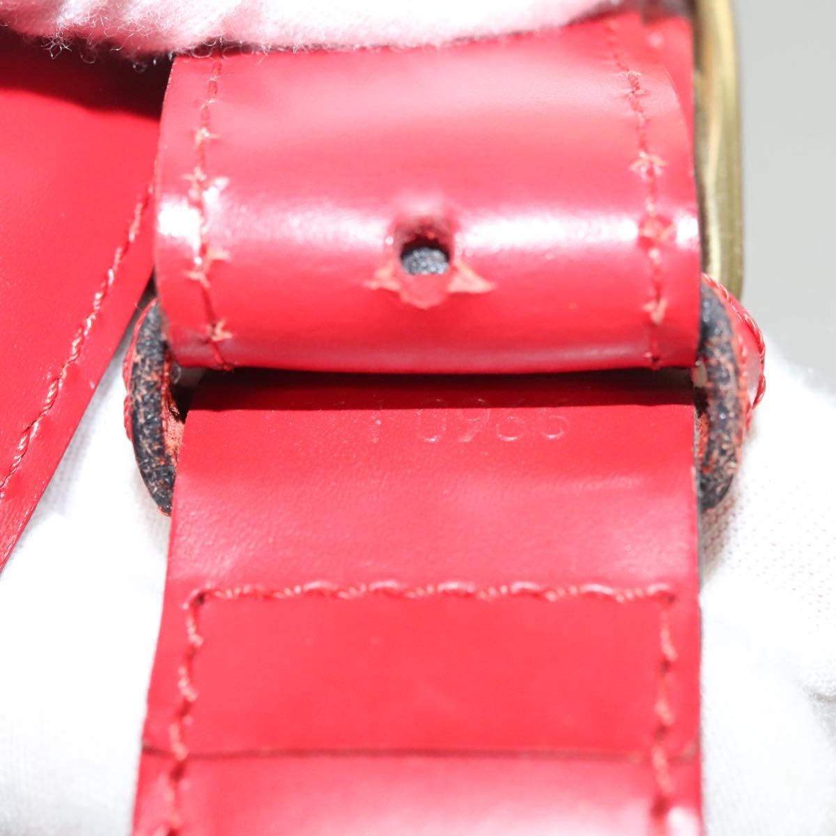 LOUIS VUITTON Epi Sac Depaule GM Shoulder Bag Red M80197 LV Auth 127696